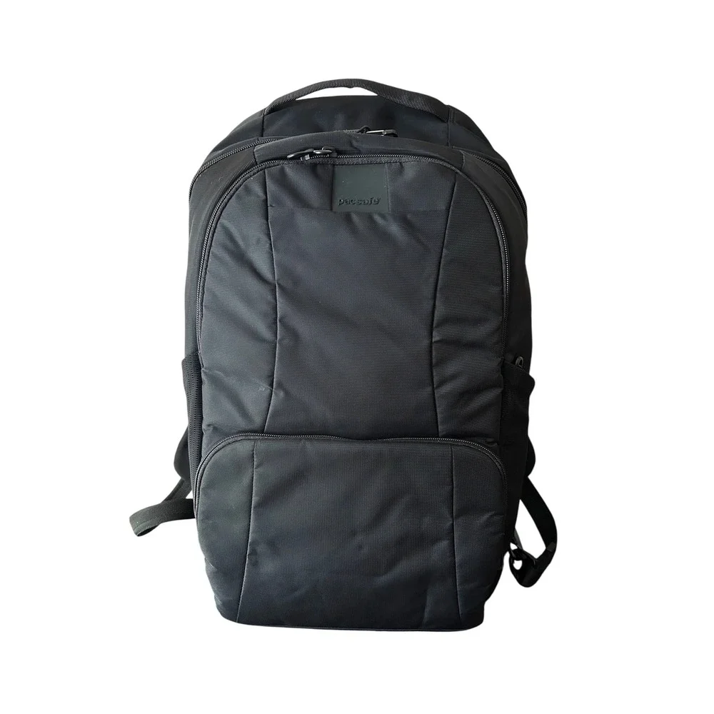 Pacsafe LS450 25L Unisex Travel Work Anti Theft Practical Black Backpack